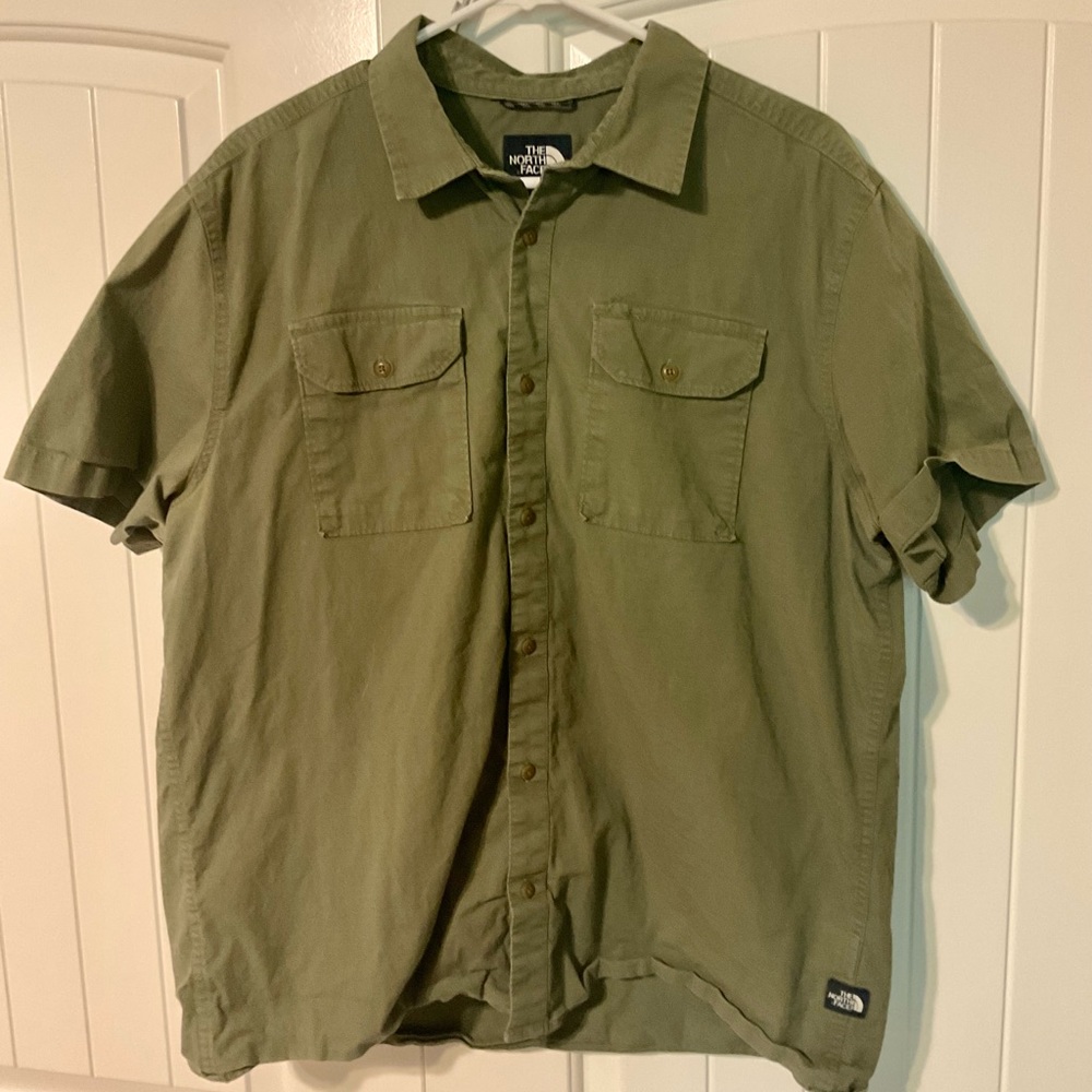 The North Face Ripstop Button Up XL -Olive